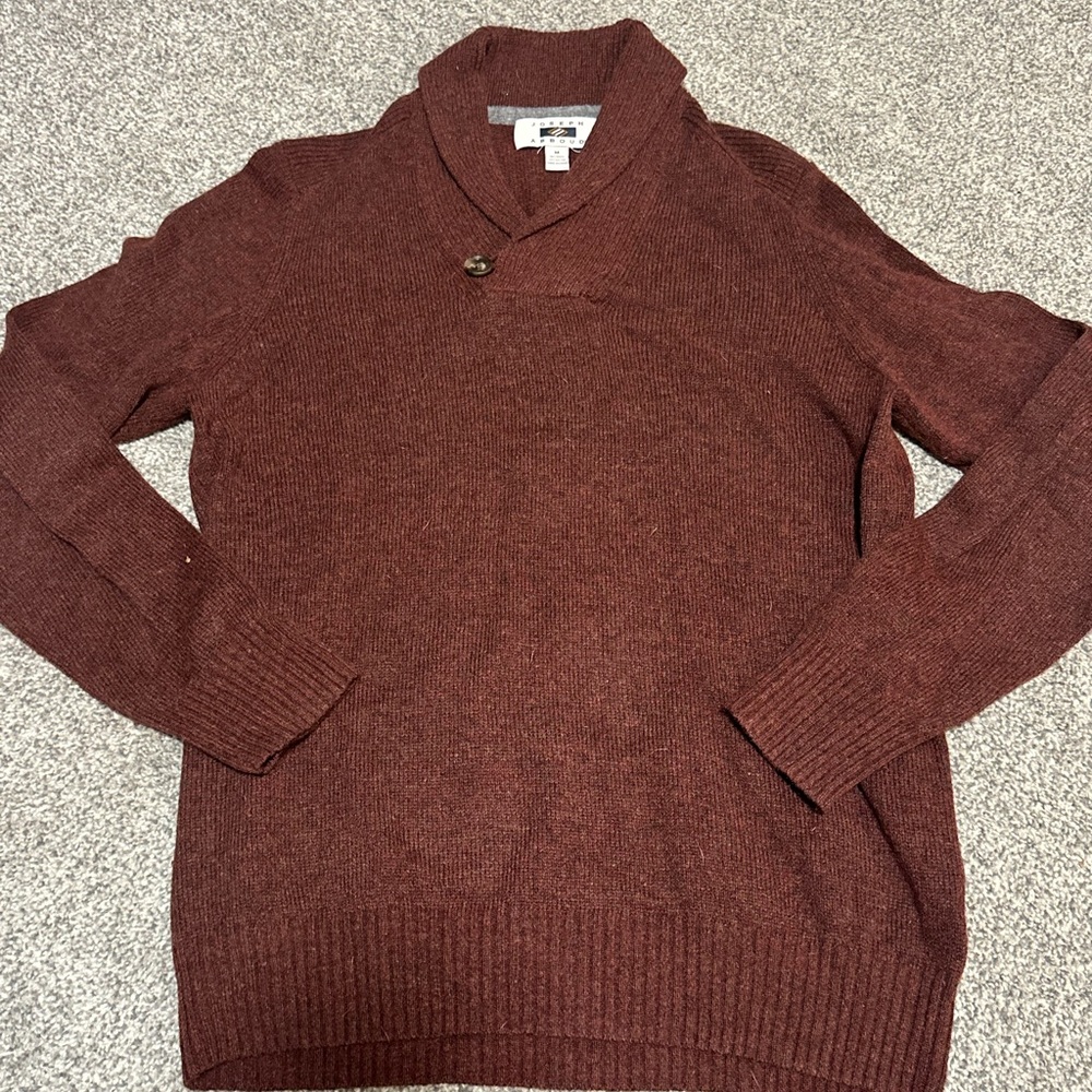 Joseph Abboud Maroon Pullover Sweater